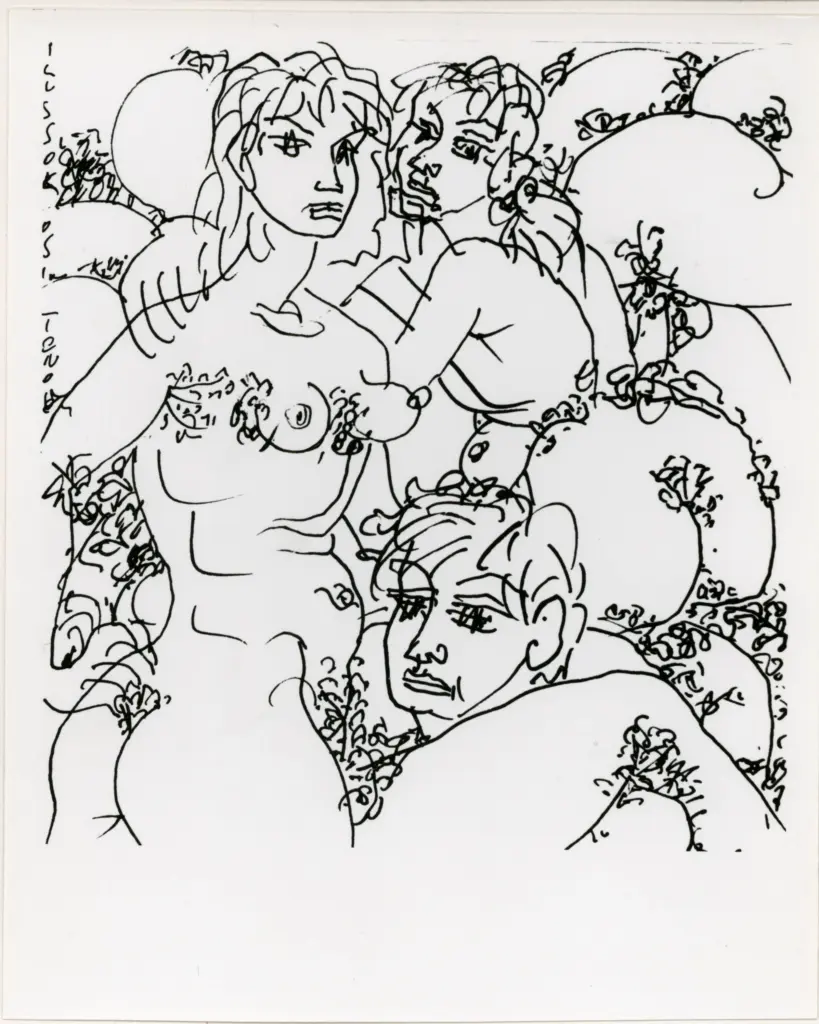 Anonimo , Zancanaro, Antonio - sec. XX - I lussuriosi , fronte