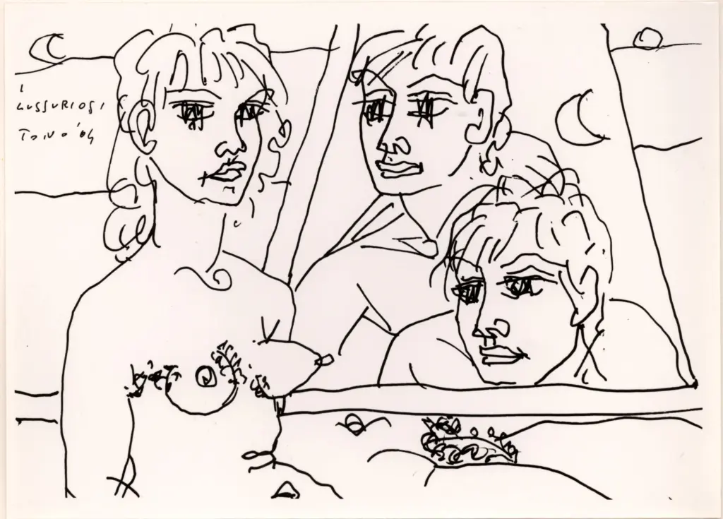 Anonimo , Zancanaro, Antonio - sec. XX - I lussuriosi , fronte