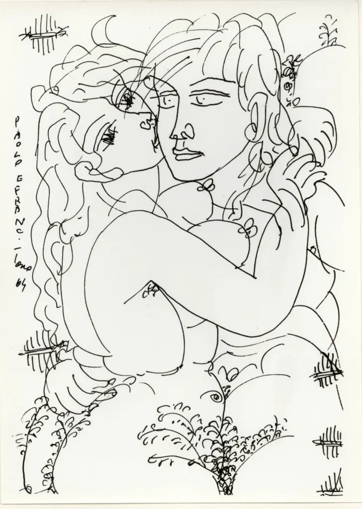 Anonimo , Zancanaro, Antonio - sec. XX - Paolo e Francesca , fronte