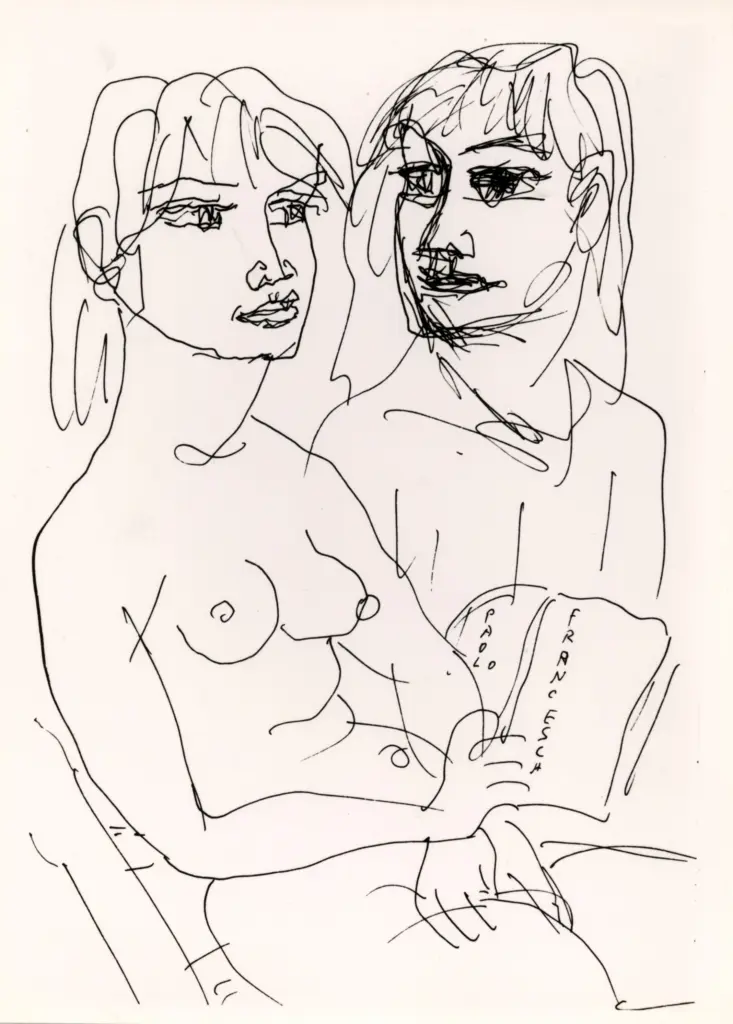 Anonimo , Zancanaro, Antonio - sec. XX - Paolo e Francesca , fronte