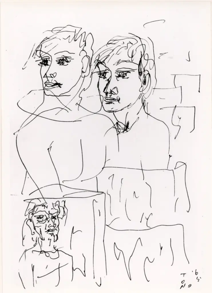 Anonimo , Zancanaro, Antonio - sec. XX - Volti Astratti , fronte