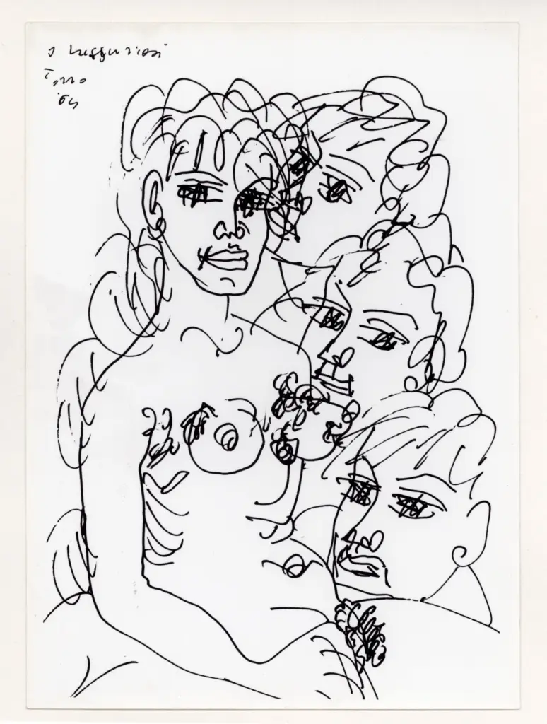 Anonimo , Zancanaro, Antonio - sec. XX - I Lussuriosi , fronte