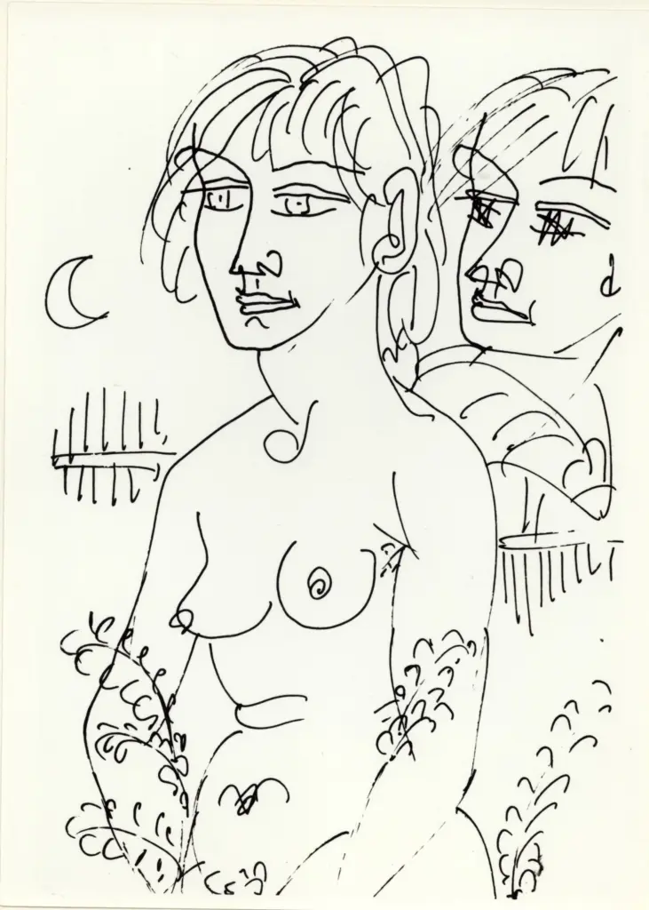 Anonimo , Zancanaro, Antonio - sec. XX - Due figure , fronte