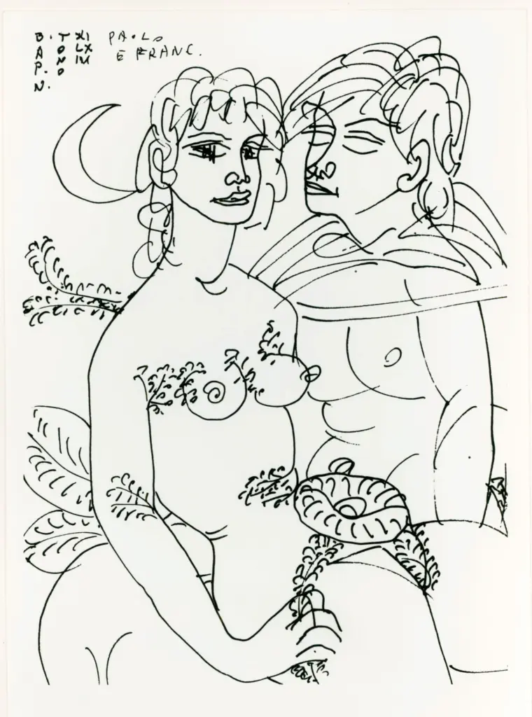 Anonimo , Zancanaro, Antonio - sec. XX - Paolo e Francesca , fronte