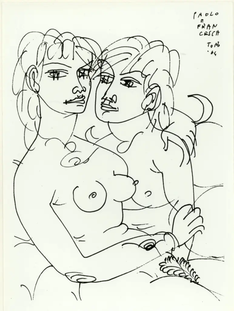 Anonimo , Zancanaro, Antonio - sec. XX - Paolo e Francesca