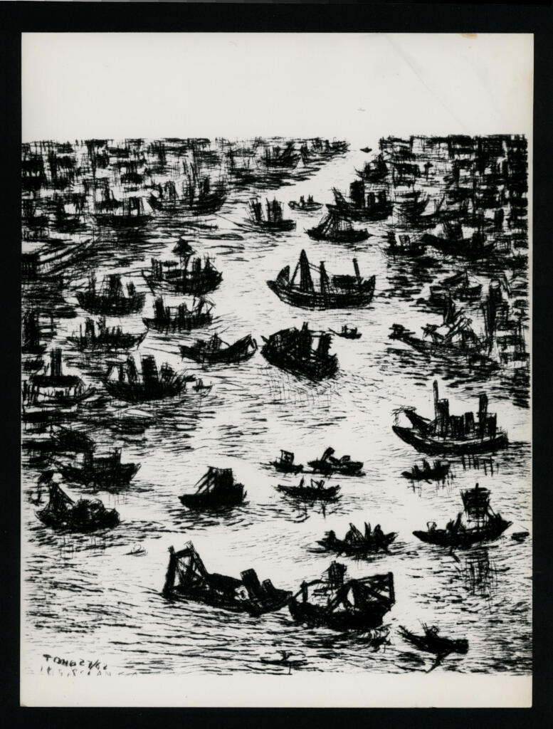 Anonimo , Zancanaro, Antonio - sec. XX - Porto di Scianghai , fronte