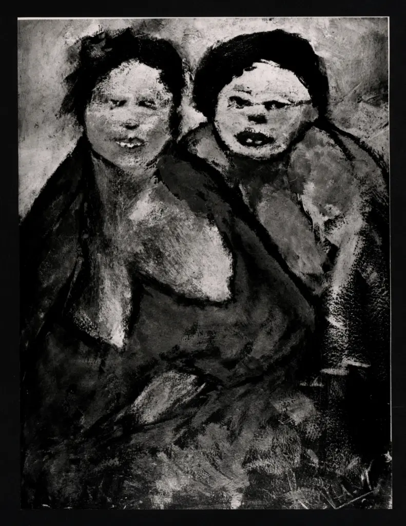 Anonimo , Zancanaro, Antonio - sec. XX - Donne con mantelli