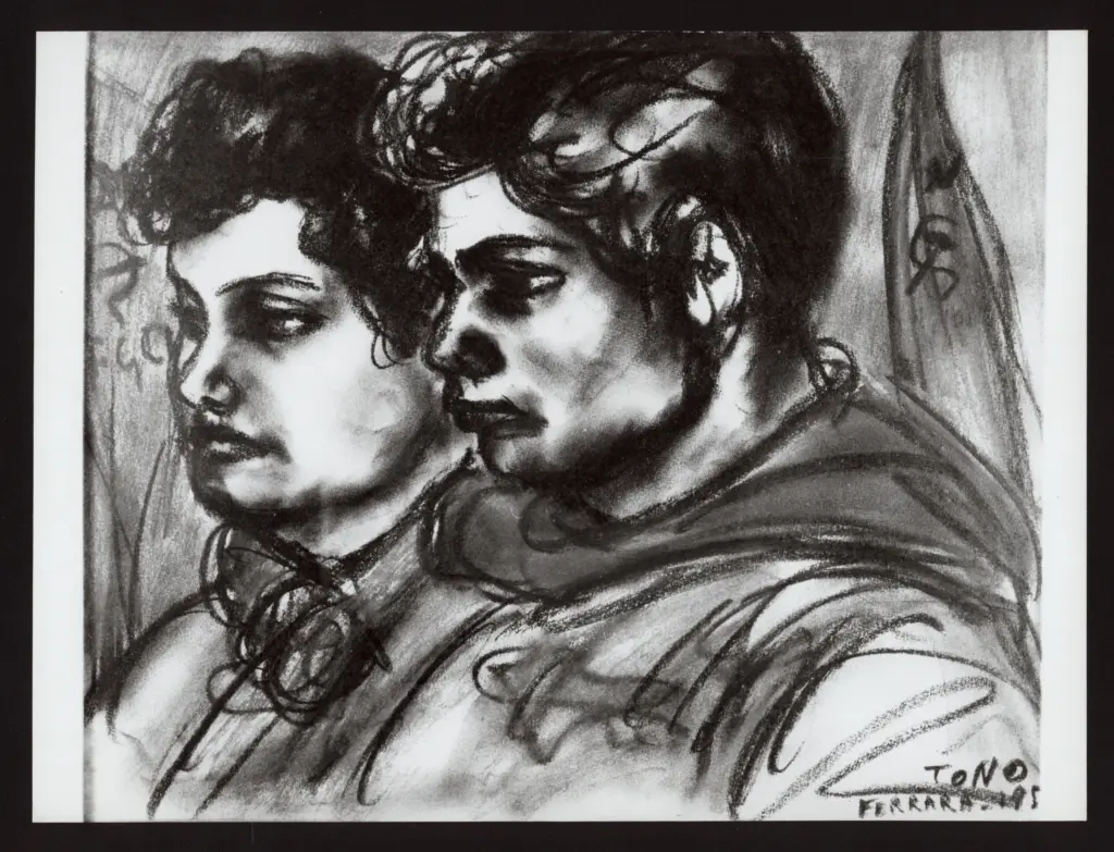 Anonimo , Zancanaro, Antonio - sec. XX - Volti di giovani ragazzi