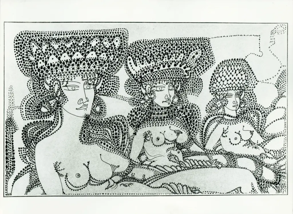 Quiresi, Ezio , Zancanaro, Antonio - sec. XX - Pi&ugrave; due ancelle - Poppea, Teucra , fronte