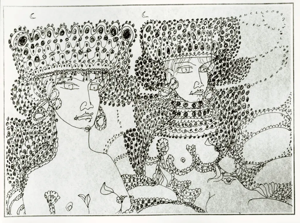 Quiresi, Ezio , Zancanaro, Antonio - sec. XX - Poppea, Ancella