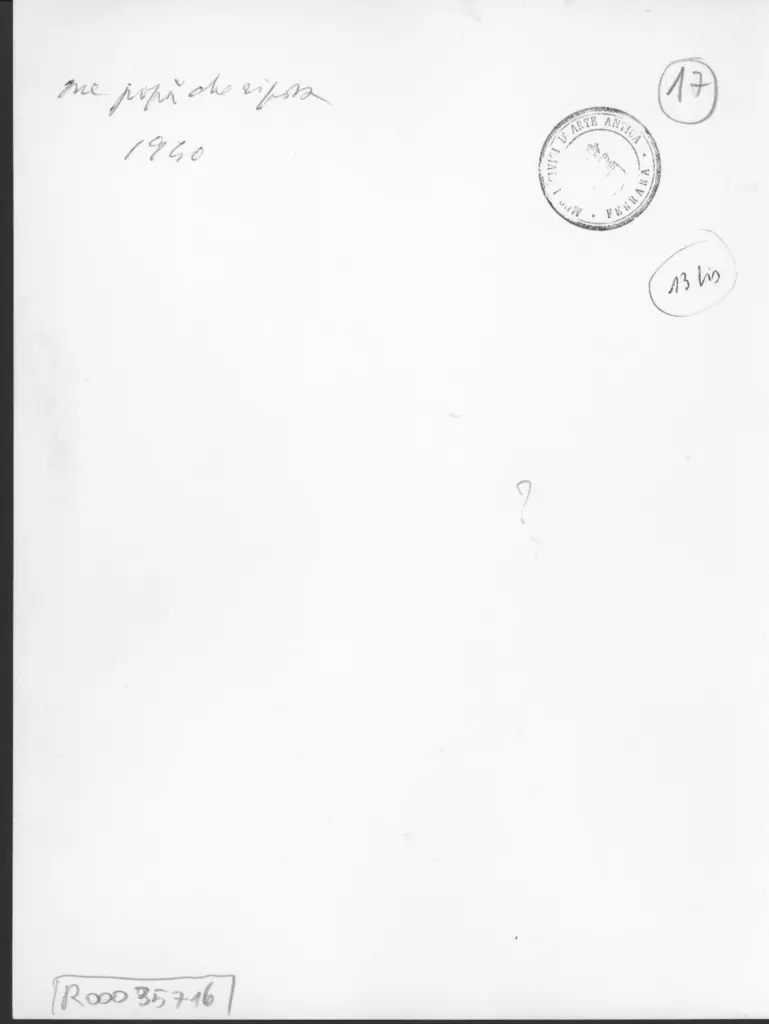 Anonimo , Zancanaro, Tono - sec. XX - Me pap&agrave; che riposa , retro