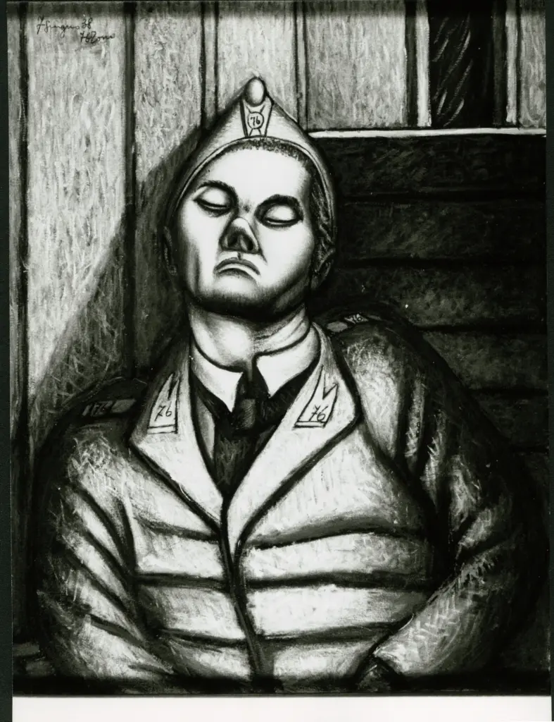 Anonimo , Zancanaro, Antonio - sec. XX - Uomo in divisa , fronte