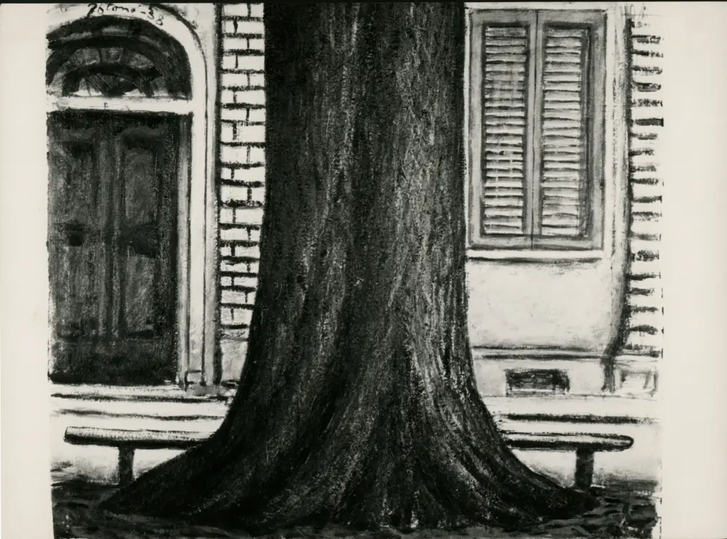 Anonimo , Zancanaro, Antonio - sec. XX - Tronco di un albero , fronte