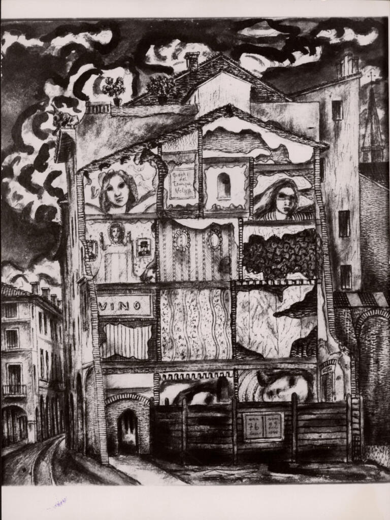 Anonimo , Zancanaro, Tono - sec. XX - Rovine [...] , fronte
