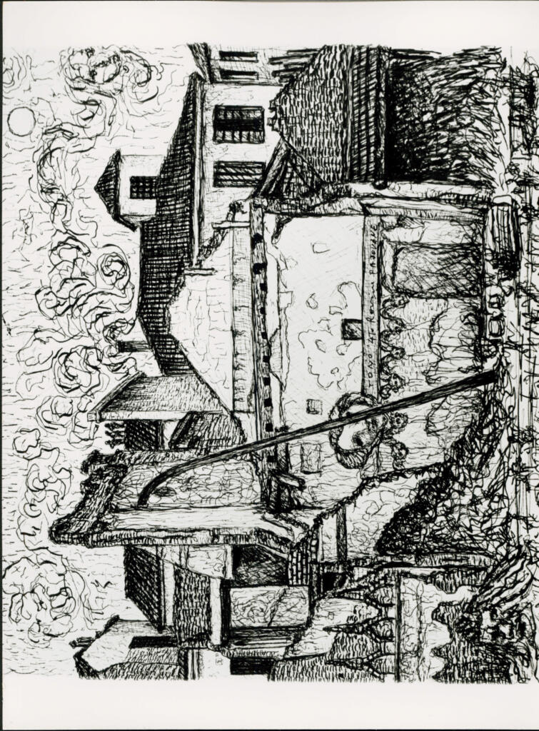 Anonimo , Zancanaro, Antonio - sec. XX - Rovine Padovane , fronte