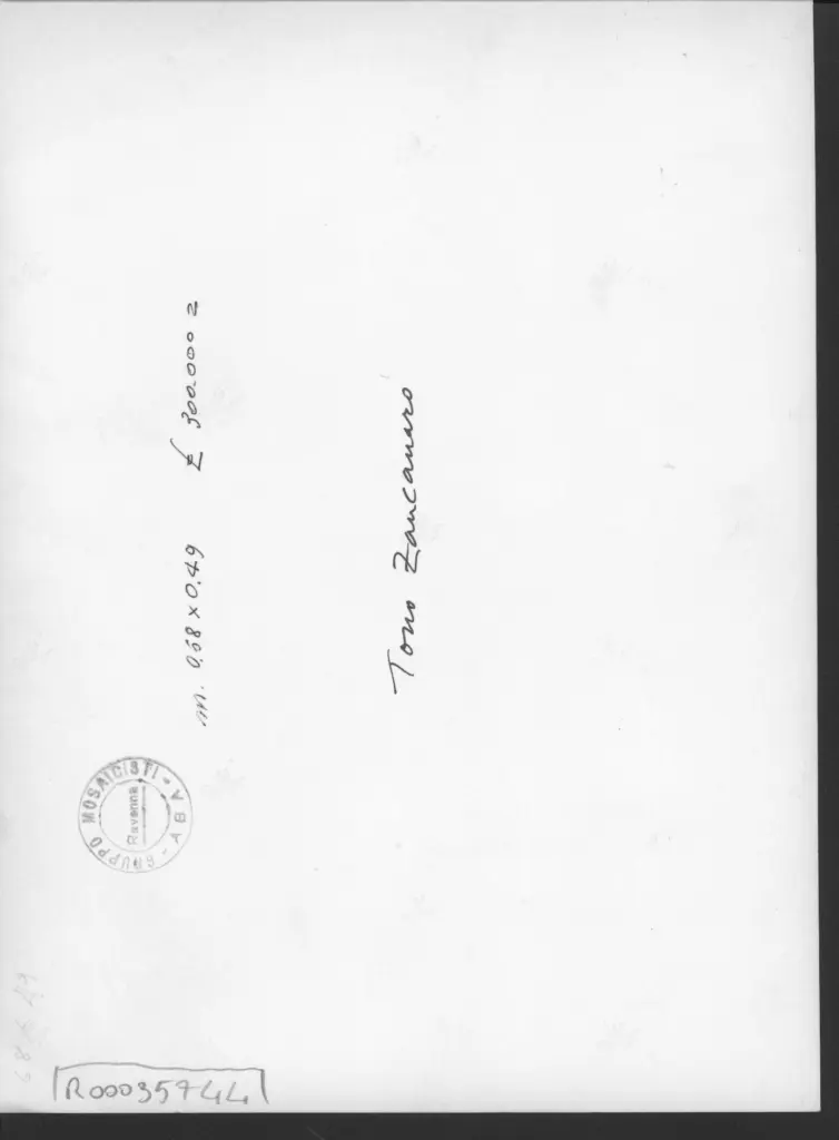 Anonimo , Zancanaro, Tono - sec. XX - Abbraccio , retro