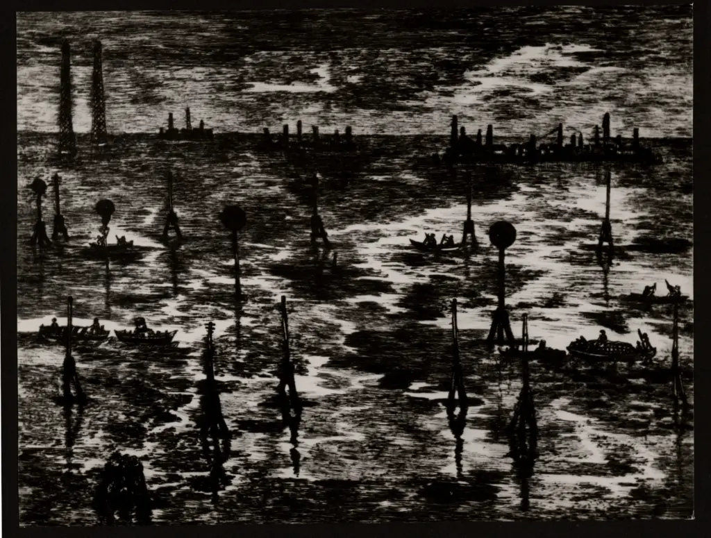 Anonimo , Zancanaro, Antonio - sec. XX - Gondole , fronte