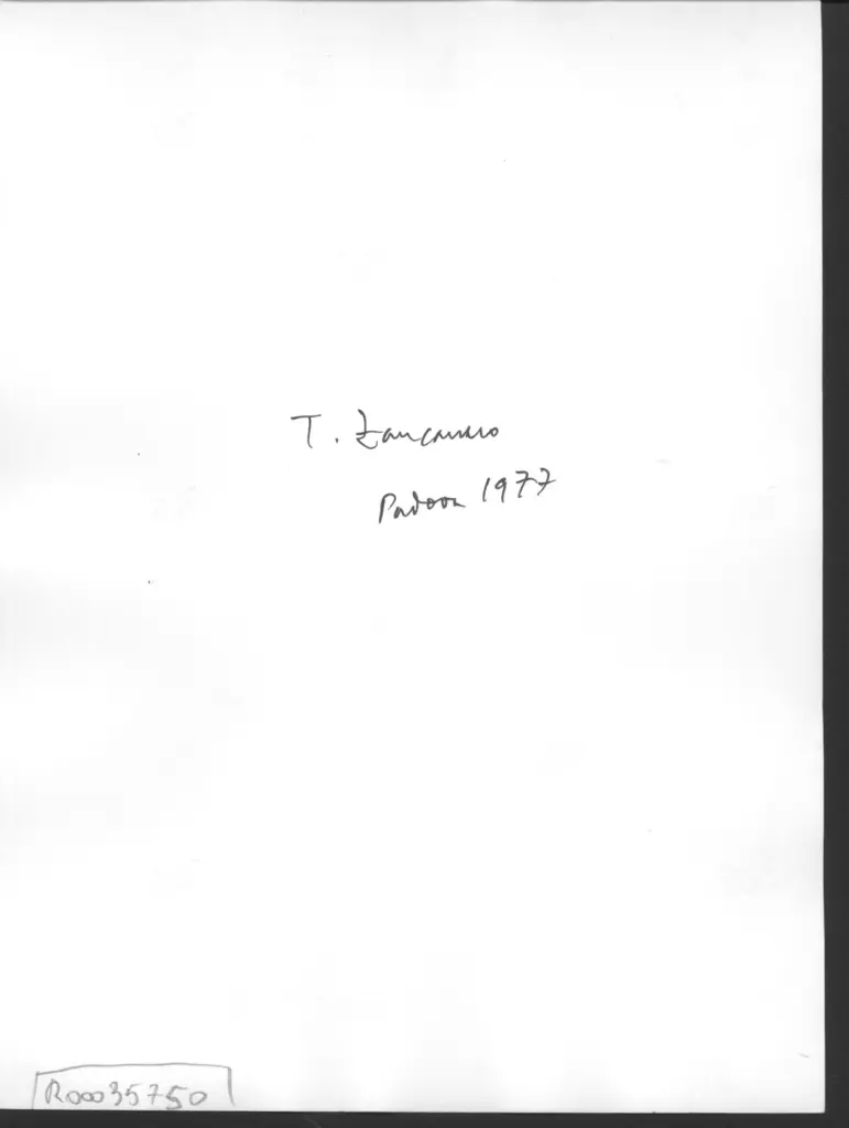 Anonimo , Zancanaro, Antonio - sec. XX - Ritratto , retro