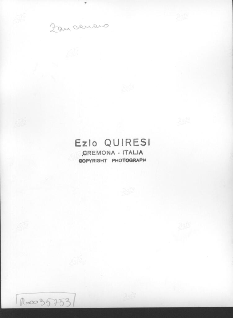 Quiresi, Ezio , Zancanaro, Antonio - sec. XX - Antica Cortigiana [...] , retro