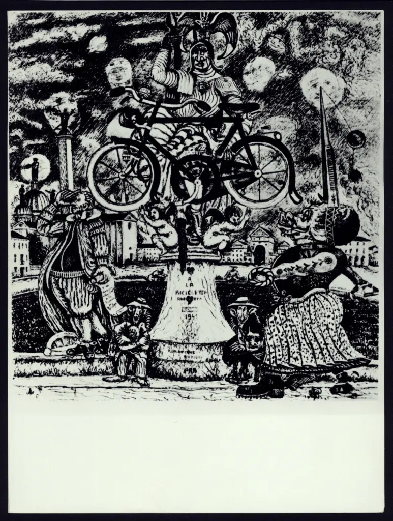 Anonimo , Zancanaro, Antonio - sec. XX - La Bicicletta rubata , fronte