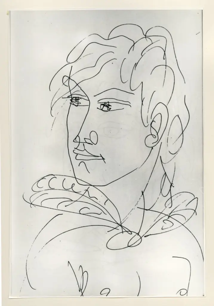 Universit&agrave; di Pisa. Dipartimento di Storia delle Arti , Zancanaro, Antonio - sec. XX - "Divina Commedia": quaderno B, foglio 58 recto: "O buon Apollo" , fronte