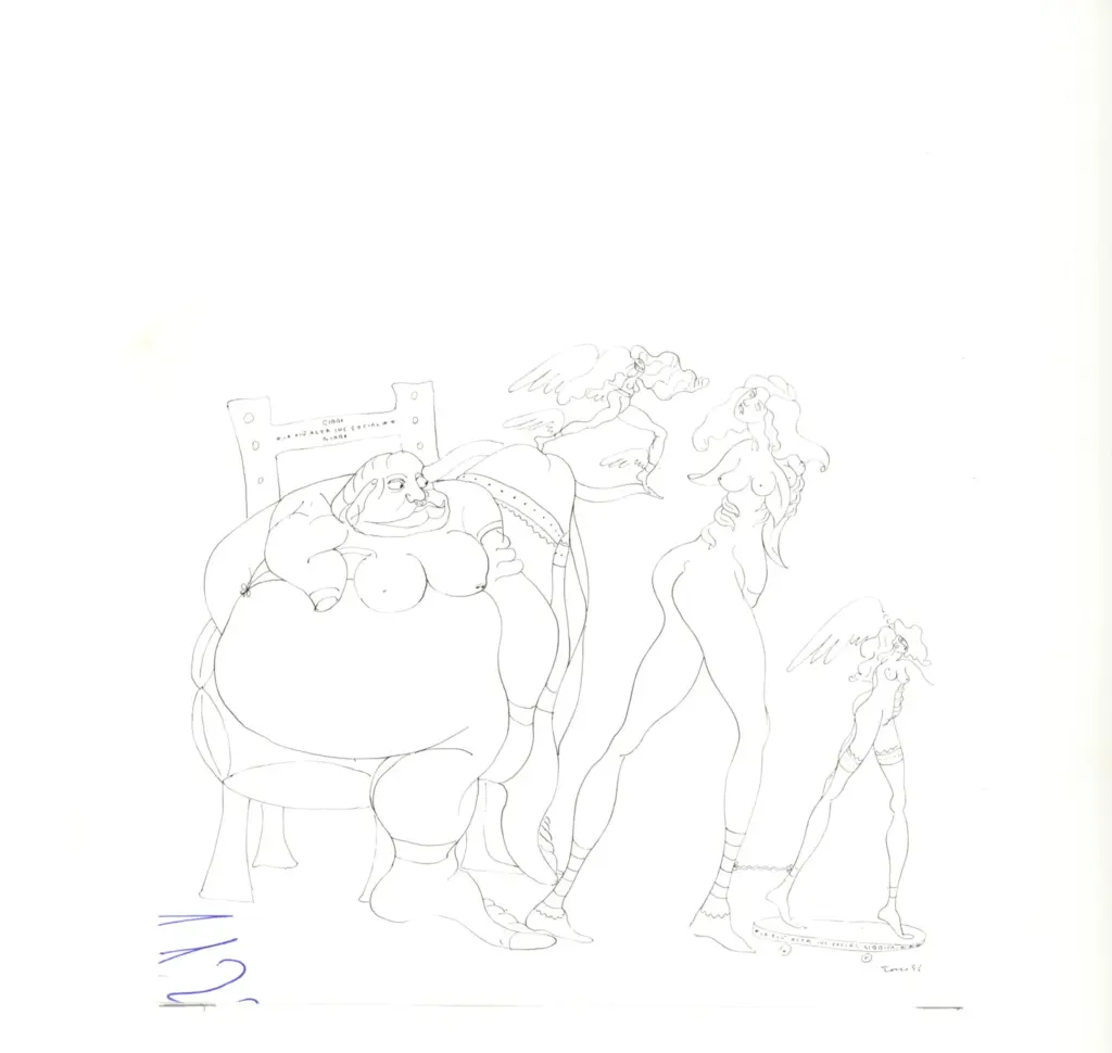 Anonimo , Zancanaro, Antonio - sec. XX - Gibbo - W la pi&ugrave; alta ius social , fronte