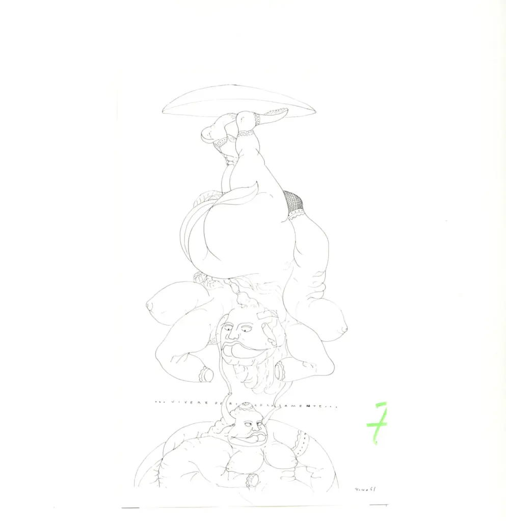 Anonimo , Zancanaro, Antonio - sec. XX - Vivere pericolosamente , fronte