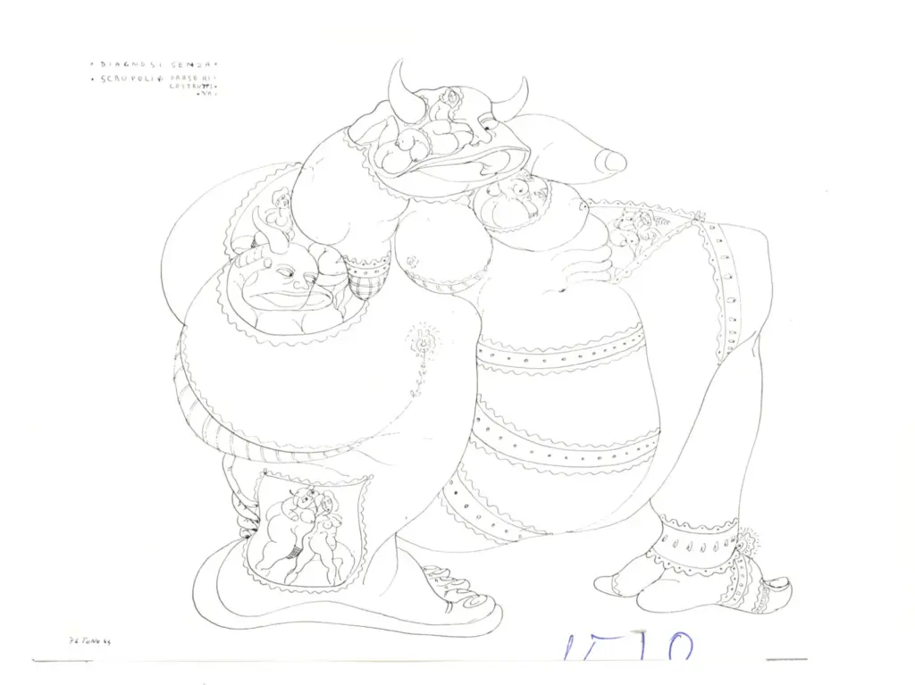 Anonimo , Zancanaro, Antonio - sec. XX - Diagnosi senza scrupoli , fronte