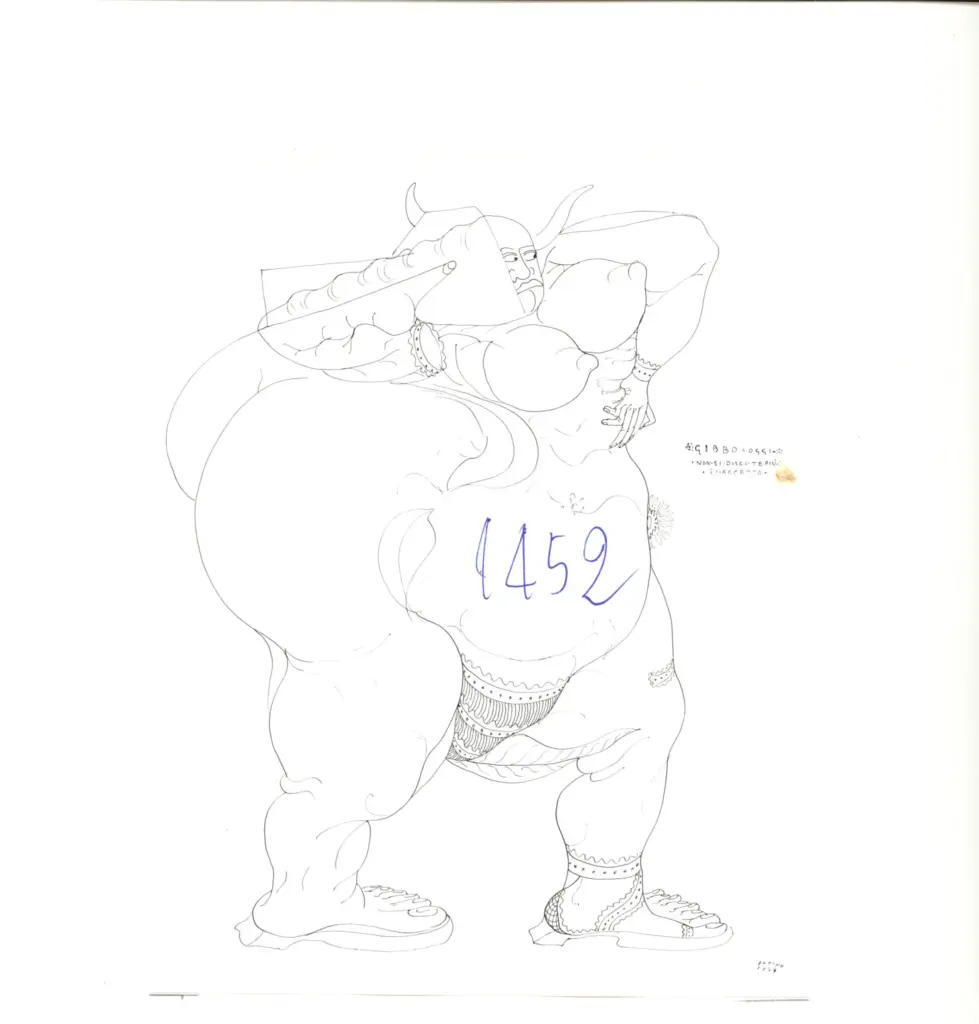 Anonimo , Zancanaro, Antonio - sec. XX - Gibbo: oggi non si discute pi&ugrave;. Si accetta. , fronte