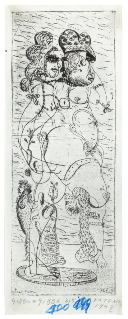 Anonimo , Zancanaro, Antonio - sec. XX - Gibbo e Gibba , fronte