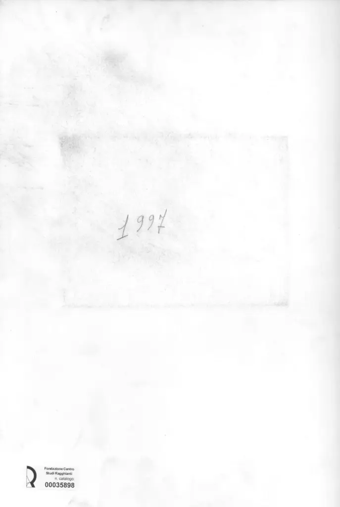 Anonimo , Zancanaro, Antonio - sec. XX - La vittoria dello Spirito [...] , retro