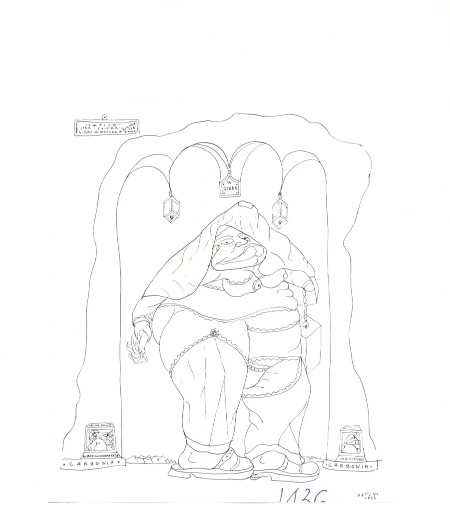 Zancanaro, Antonio , Gibbo minatore inaugura Carbonia [...]