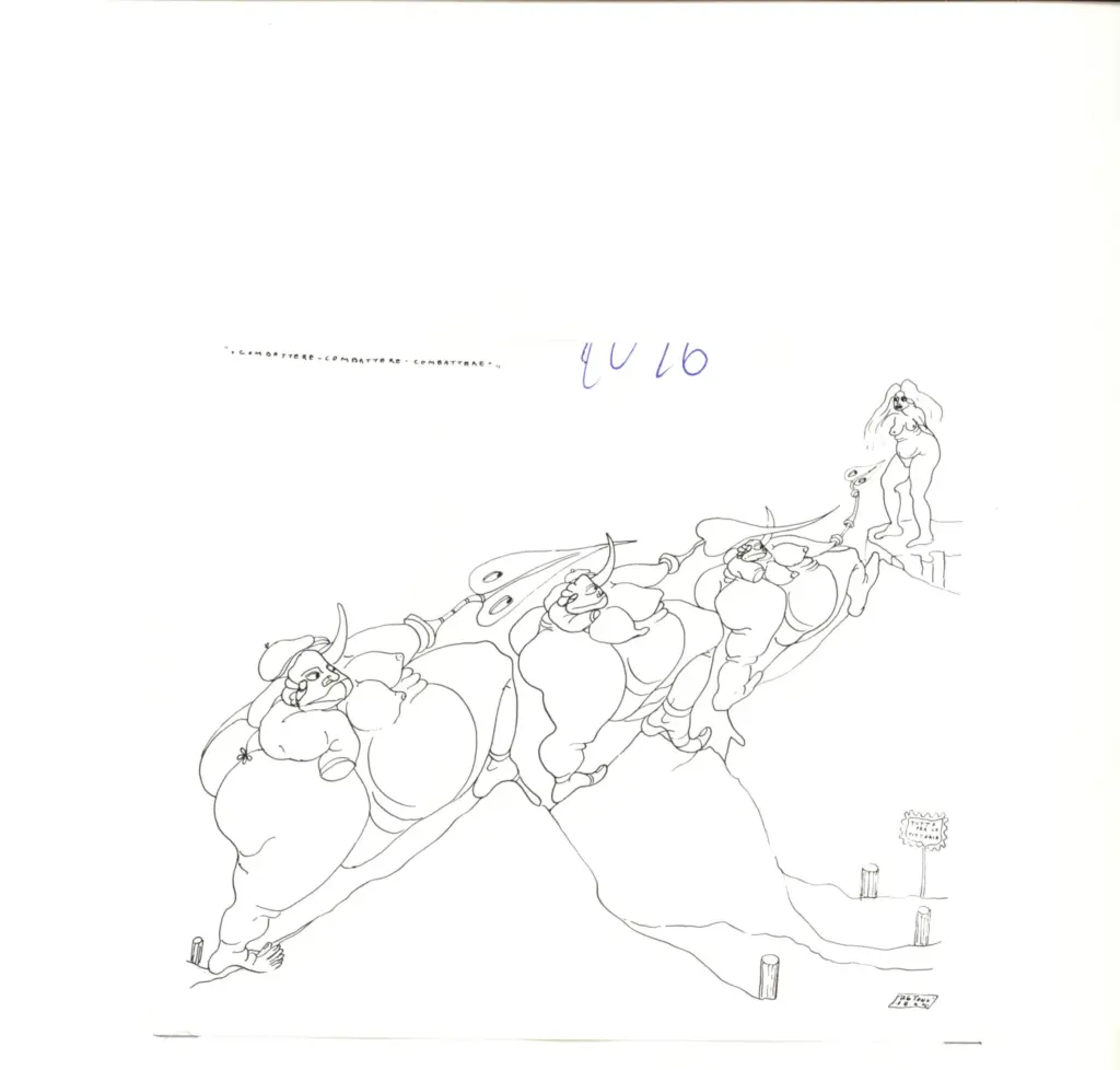 Anonimo , Zancanaro, Antonio - sec. XX - Combattere-combattere-combattere , fronte