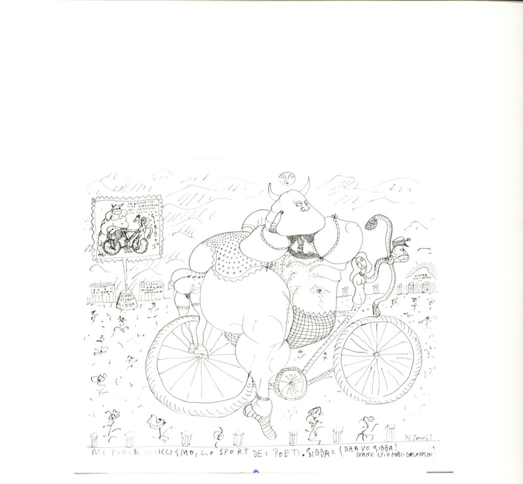 Anonimo , Zancanaro, Antonio - sec. XX - Mi piace il ciclismo [...] , fronte