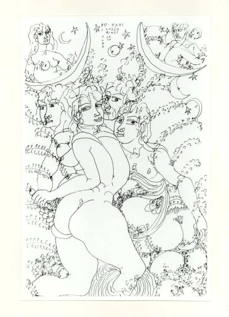 Anonimo , Zancanaro, Antonio - sec. XX - I lussuriosi , fronte