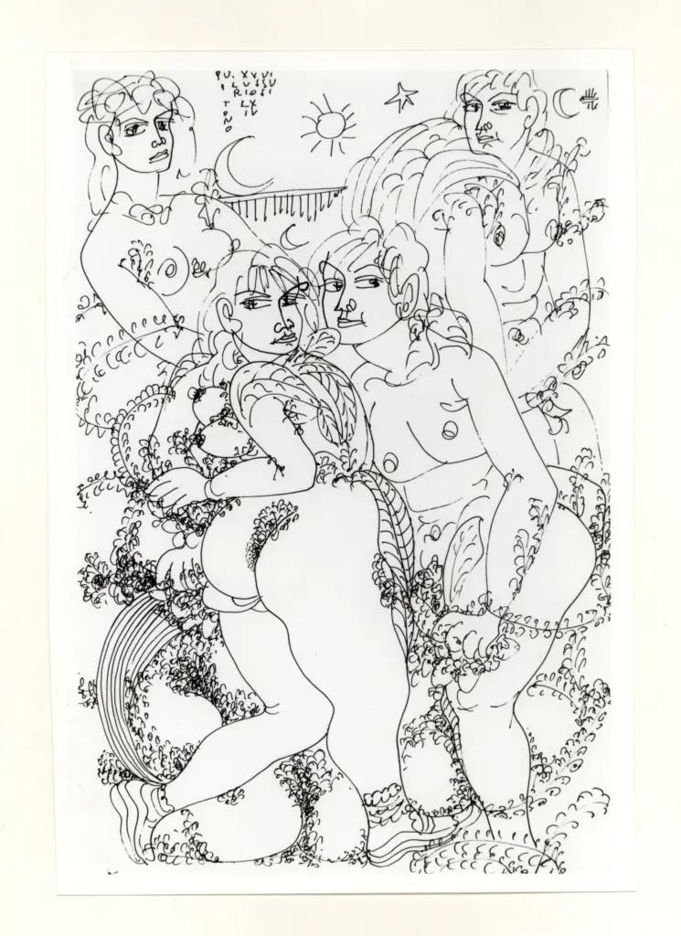 Anonimo , Zancanaro, Antonio - sec. XX - I lussuriosi , fronte