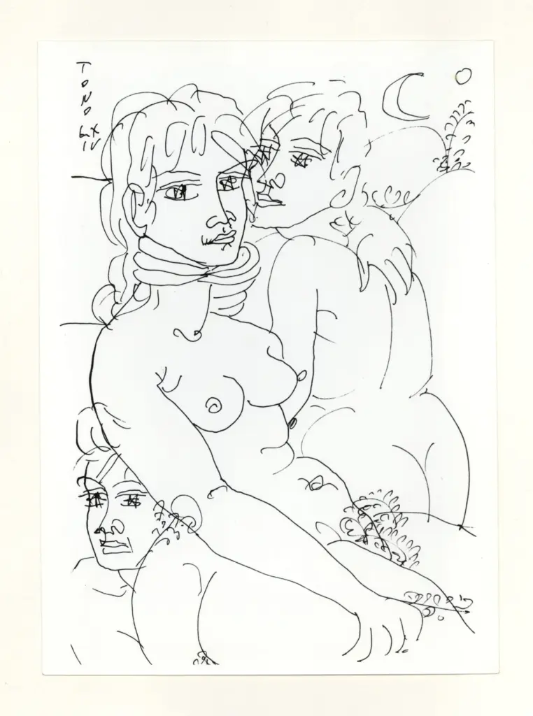 Anonimo , Zancanaro, Tono - sec. XX - Disegno , fronte