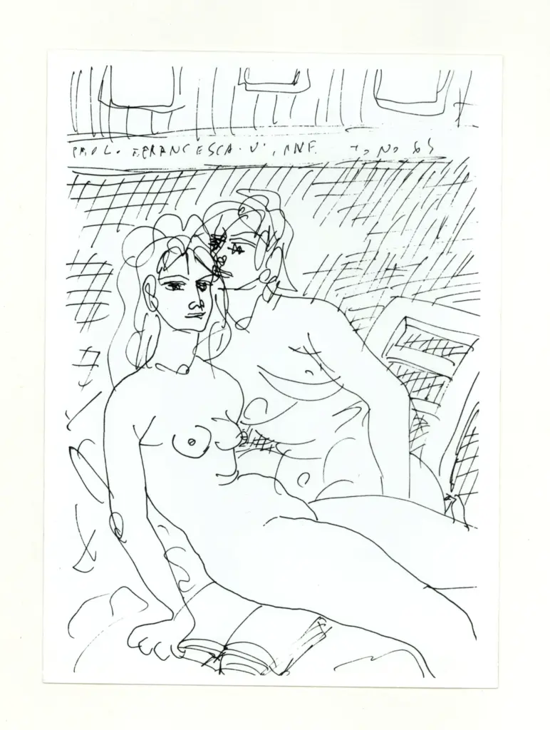 Anonimo , Zancanaro, Antonio - sec. XX - Paolo e Francesca , fronte