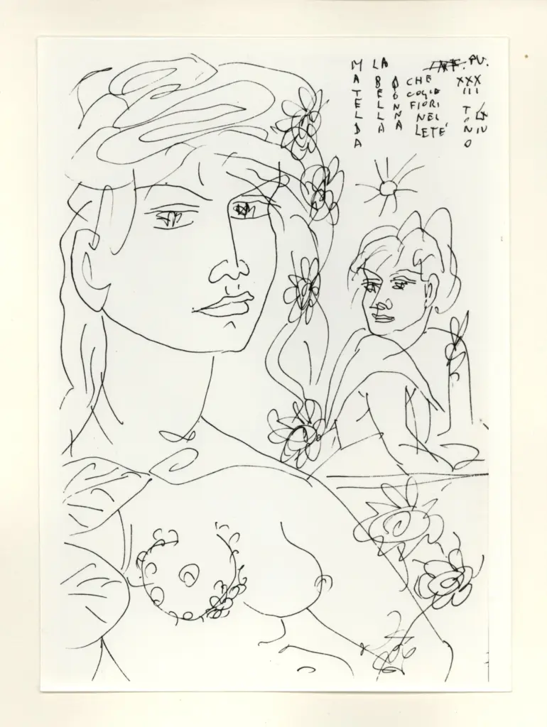 Anonimo , Zancanaro, Antonio - sec. XX - Matelda , fronte