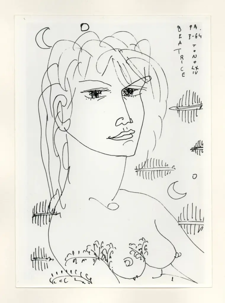 Anonimo , Zancanaro, Antonio - sec. XX - Beatrice , fronte