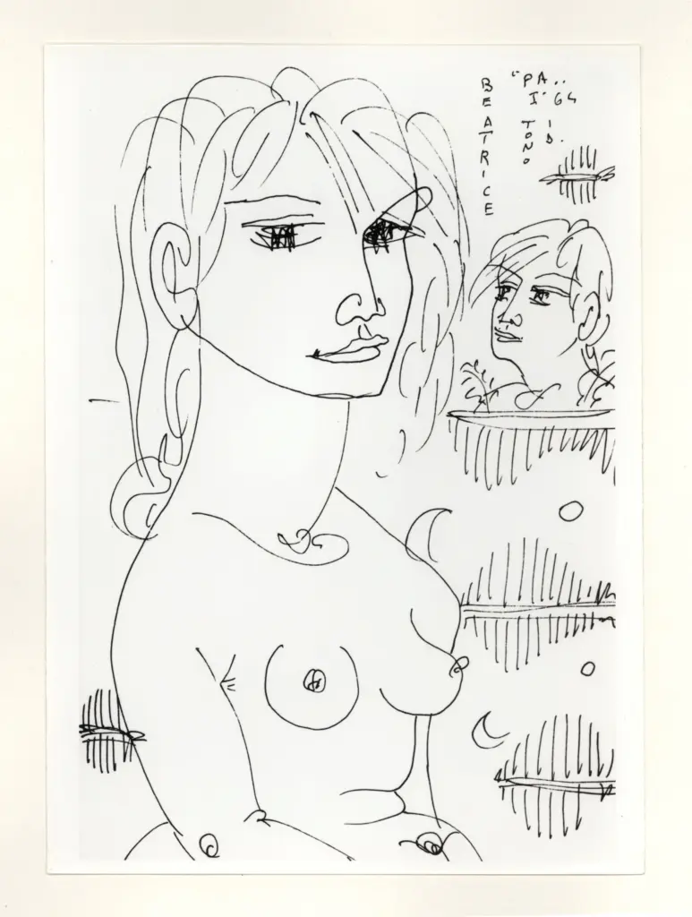 Anonimo , Zancanaro, Antonio - sec. XX - Beatrice , fronte