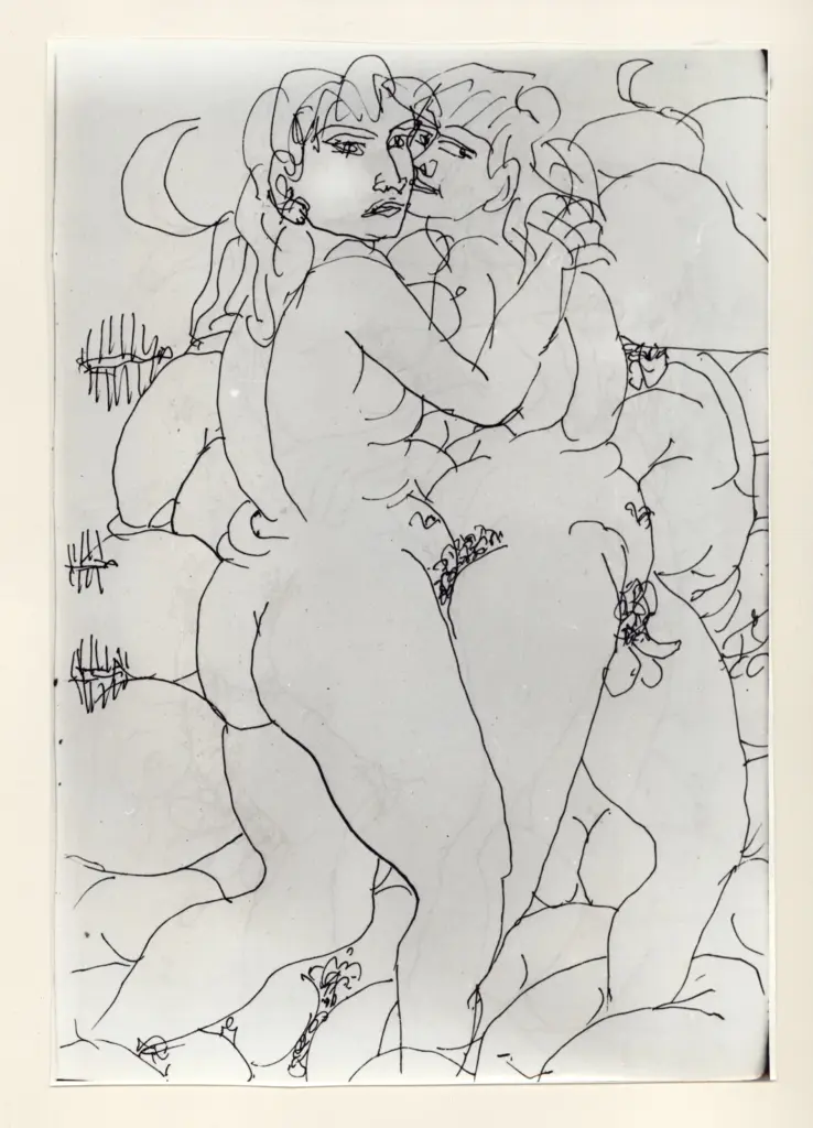 Anonimo , Zancanaro, Antonio - sec. XX - "Divina Commedia": quaderno B, foglio 79 recto: "I lussuriosi" , fronte