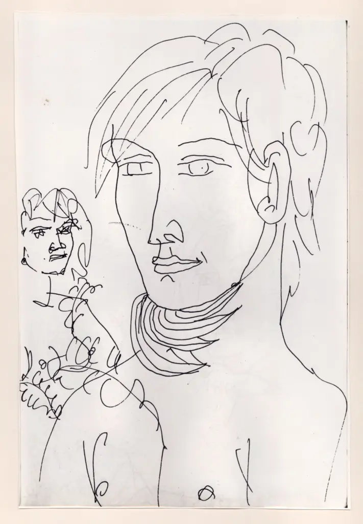 Universit&agrave; di Pisa. Dipartimento di Storia delle Arti , Zancanaro, Antonio - sec. XX - "Divina Commedia": quaderno B, foglio 68 recto: "O buon Apollo" , fronte