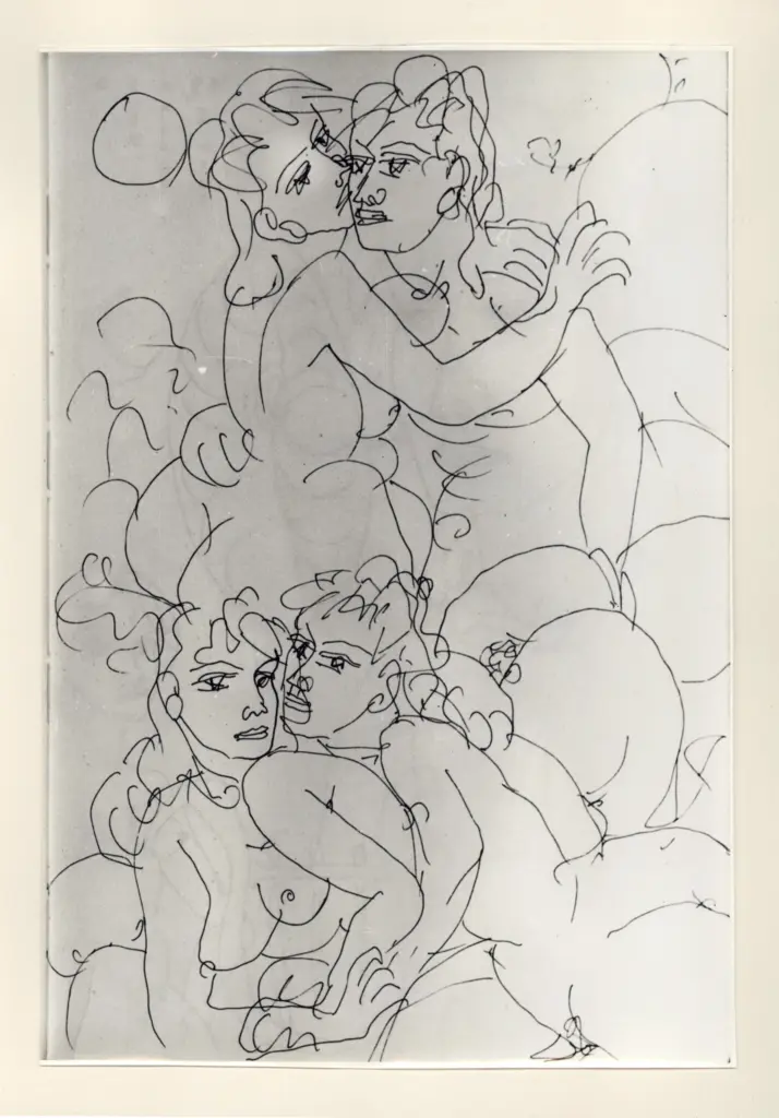 Universit&agrave; di Pisa. Dipartimento di Storia delle Arti , Zancanaro, Antonio - sec. XX -"Divina Commedia": quaderno B, foglio 61 recto: "O buon Apollo" , fronte