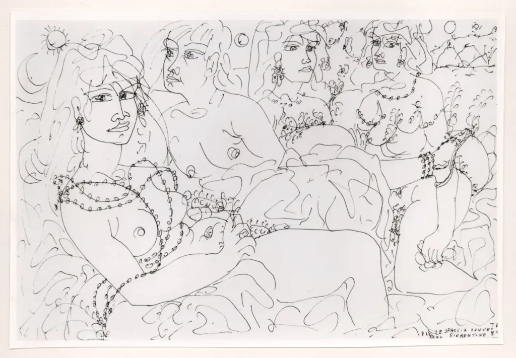 Anonimo , Zancanaro, Antonio - sec. XX - Le sfacciate donne fiorentine , fronte