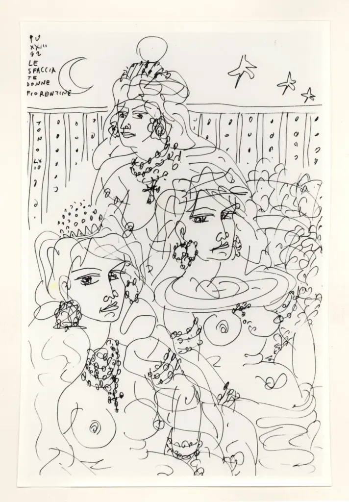 Anonimo , Zancanaro, Antonio - sec. XX - Le sfacciate donne fiorentine