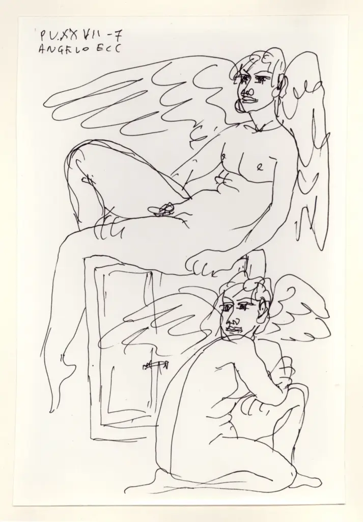 Anonimo , Zancanaro, Antonio - sec. XX - Angelo , fronte