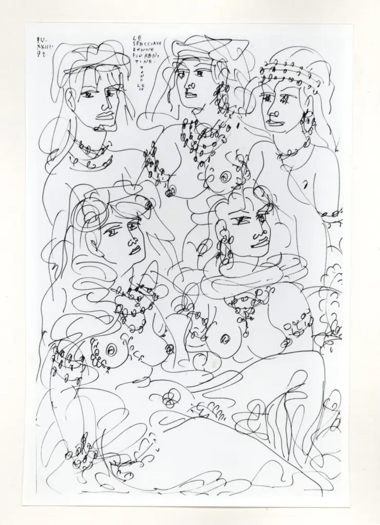 Anonimo , Zancanaro, Antonio - sec. XX - Le sfacciate donne fiorentine , fronte