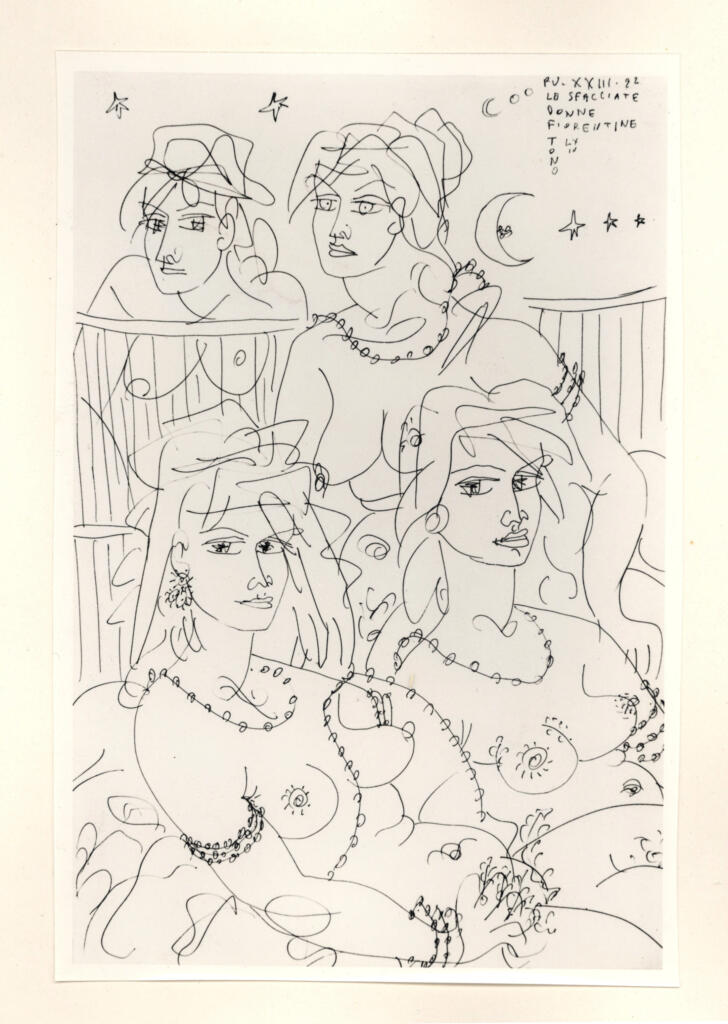 Anonimo , Zancanaro, Antonio - sec. XX - Le sfacciate donne fiorentine , fronte