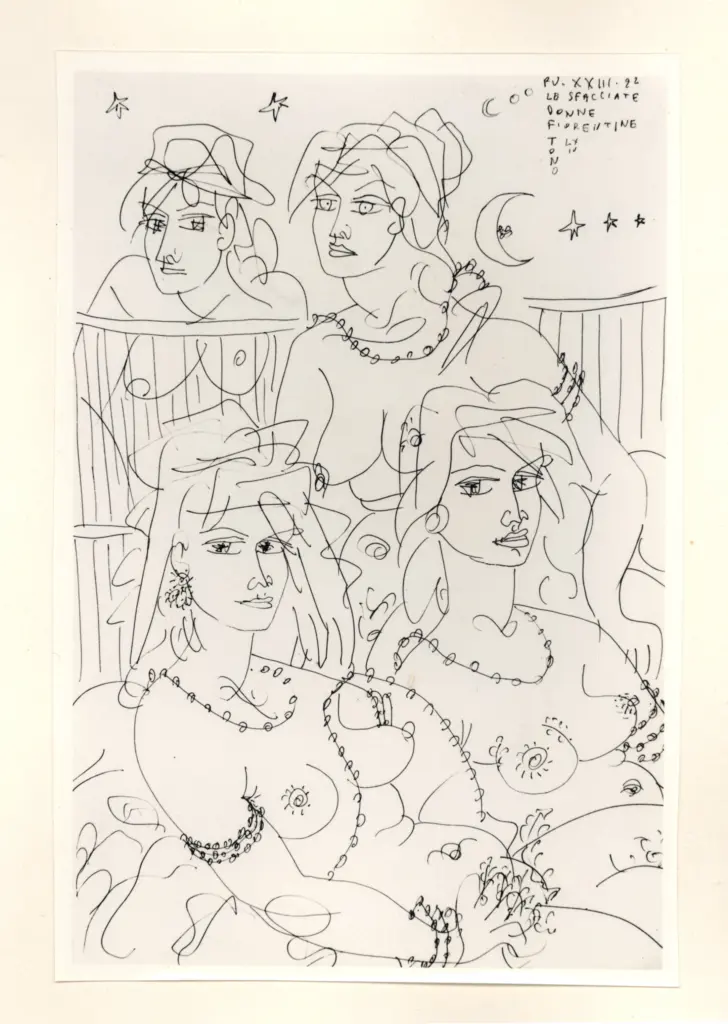 Anonimo , Zancanaro, Antonio - sec. XX - Le sfacciate donne fiorentine , fronte